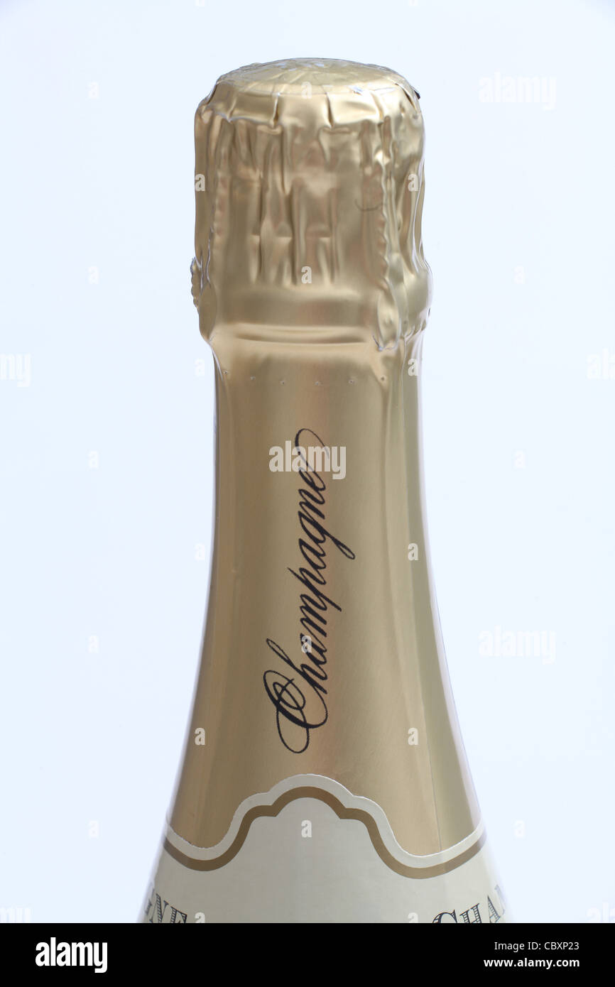 Champagne bottle unopened Stock Photo Alamy