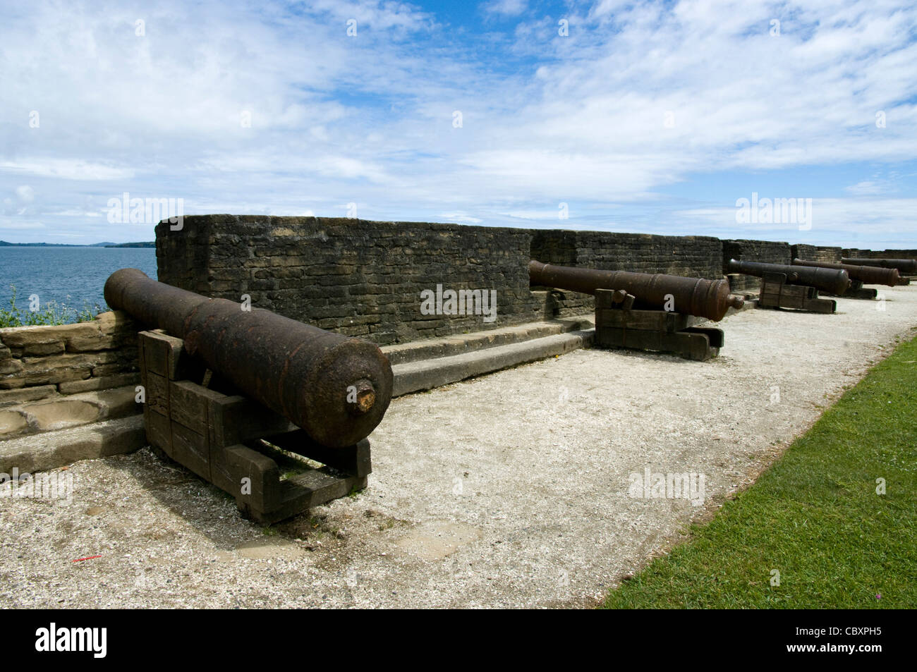 Chile. Chiloe island. Ancud city. the San Antonio Fort. Stock Photo
