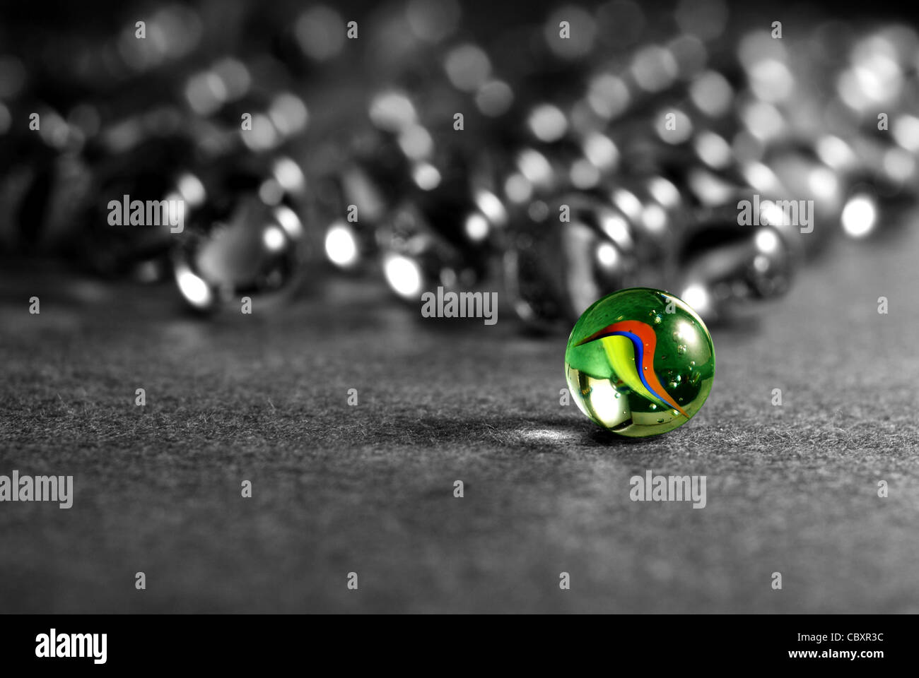 conceptional idea Be a leader, be first . Stock Photo