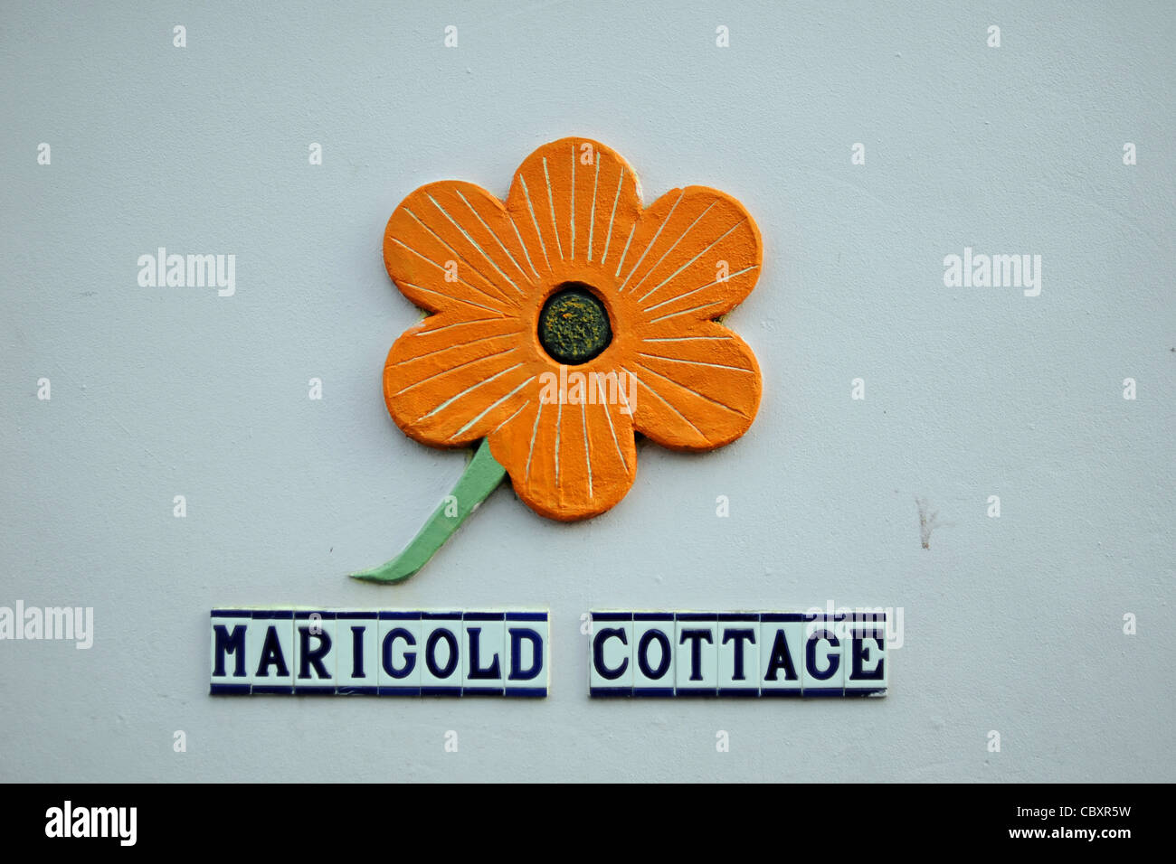 Marigold Cottage in Findon village West Sussex UK Photograph taken 23 December 2011 Stock Photo