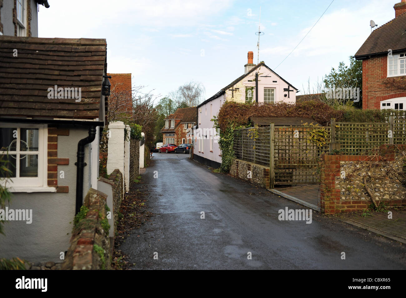 Marigold Cottage in Findon village West Sussex UK Photograph taken 23 December 2011 Stock Photo