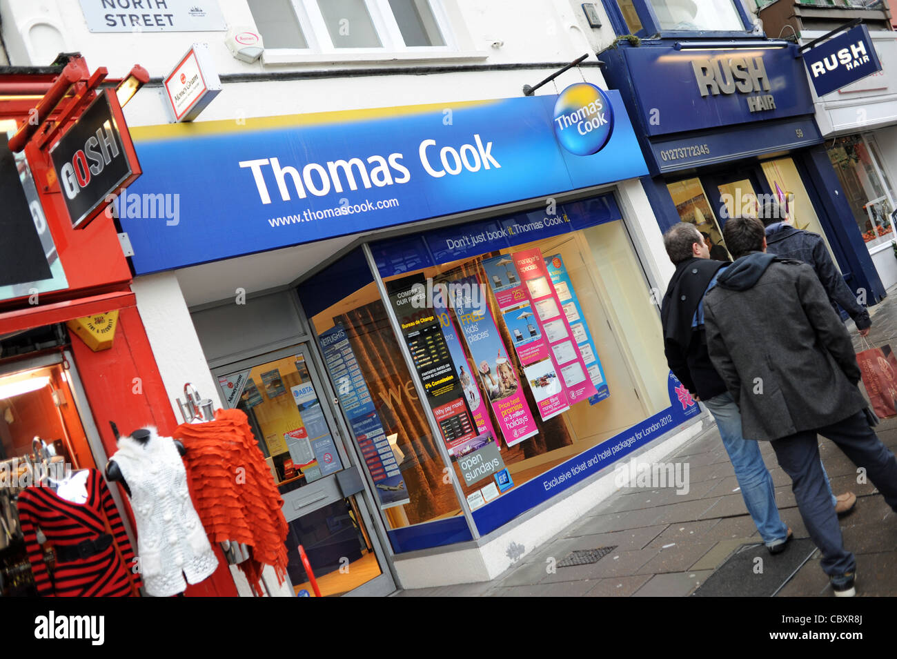 Thomas Cook travel agent shop in Brighton UK 2011 Stock Photo