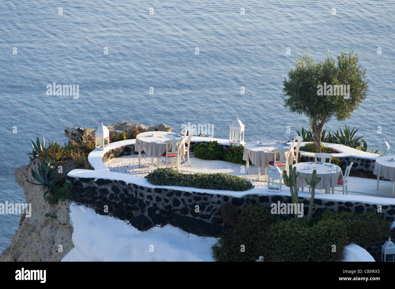 Santorini, Oia, Cyclades Islands, Greece, view, ocean Stock Photo