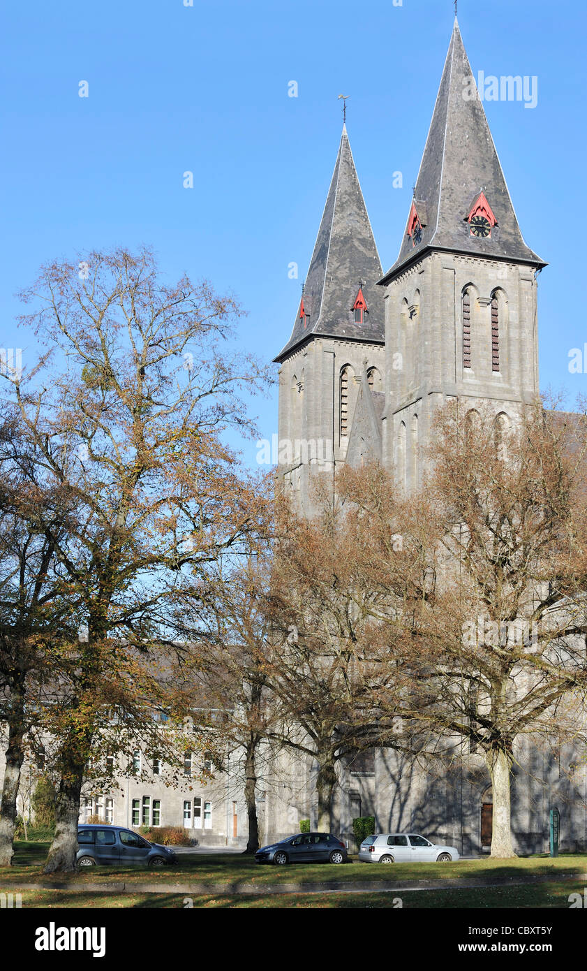 The Maredsous Abbey, a Benedictine monastery at Denée, Belgium Stock Photo