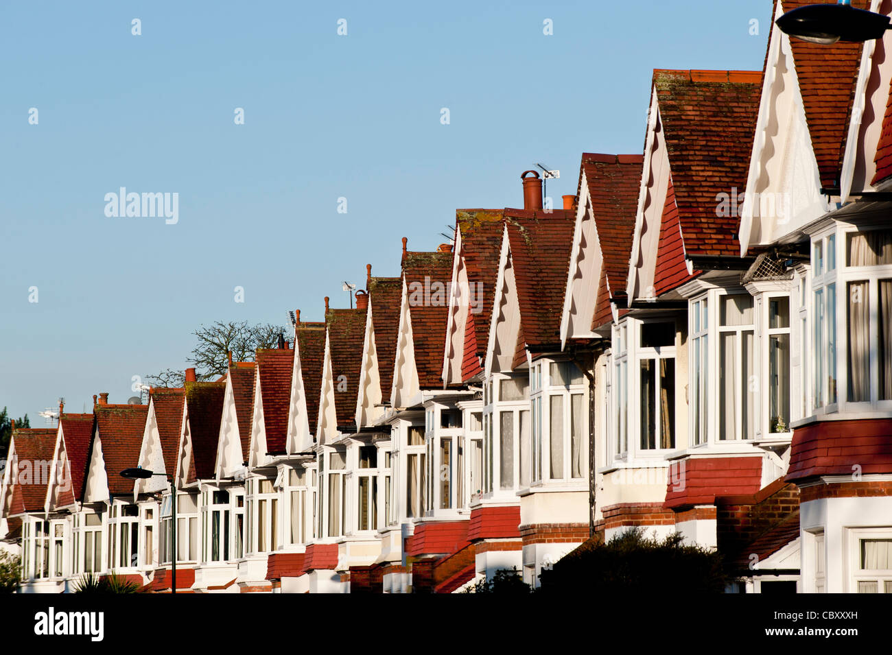 Row of houses, Kew, London, United Kingdom Stock Photo