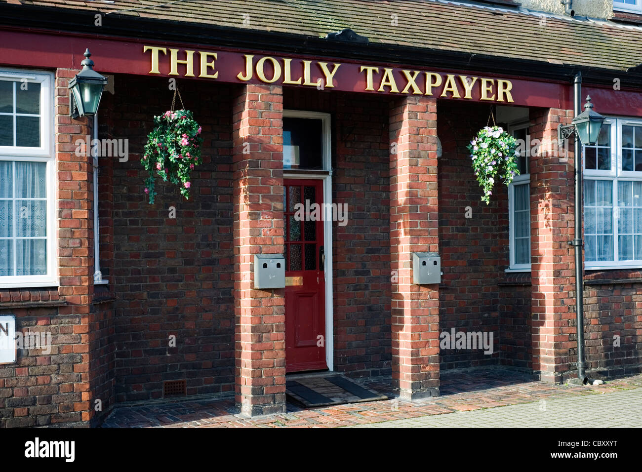 traditional public house with an unusual name the jolly taxpayer