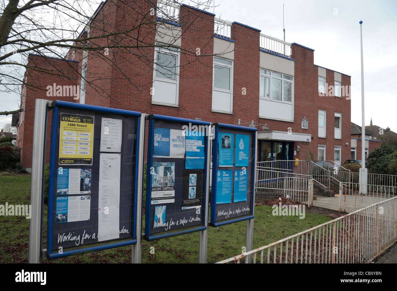 Feltham Metropolitan Police station on Hanworth Road Feltham, Middlesex