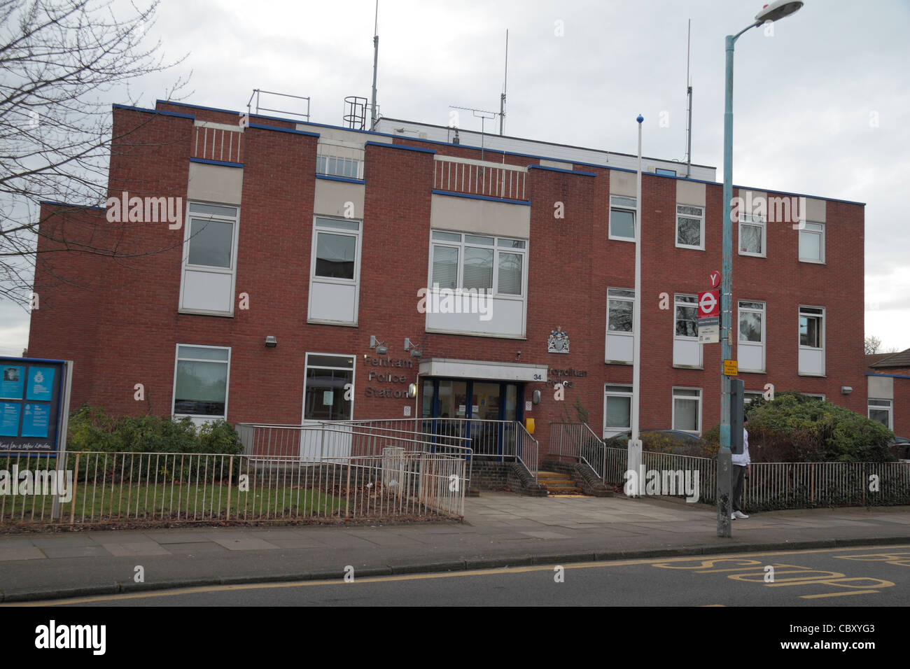 Feltham Metropolitan Police station on Hanworth Road Feltham, Middlesex