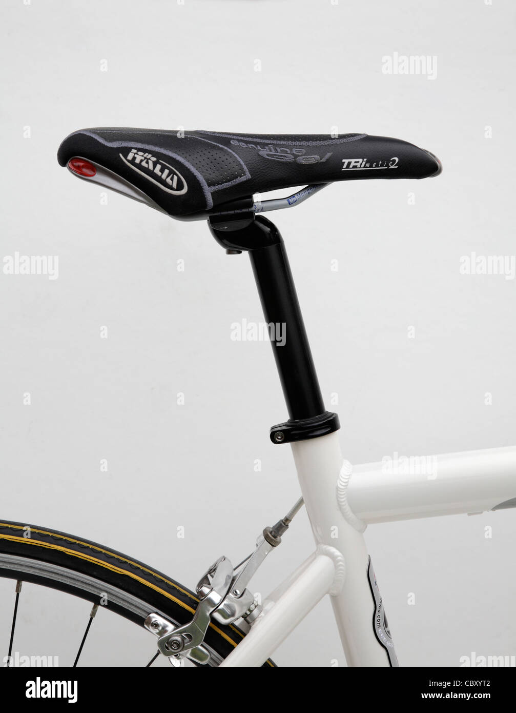 bike saddle bicycle Stock Photo
