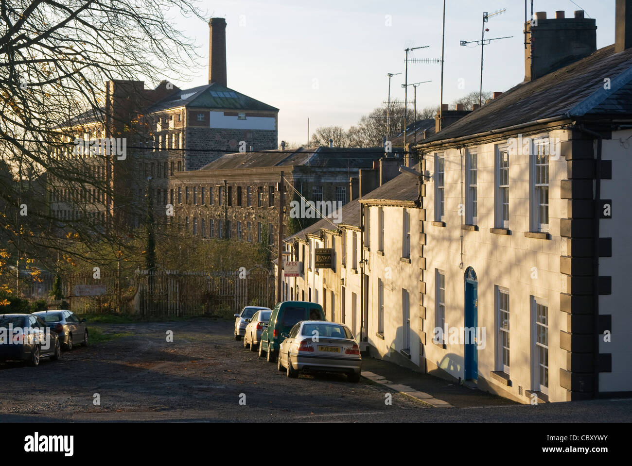 Disused Linen Mill, Gilford, County Down, Northern Ireland Stock Photo