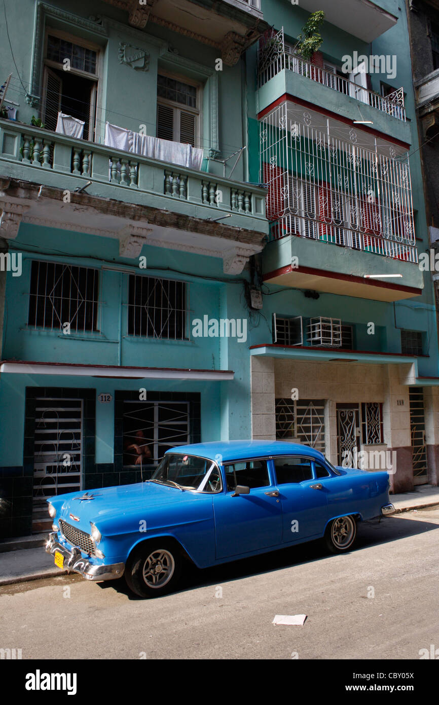 An old classic car in Havanna, Cuba Stock Photo