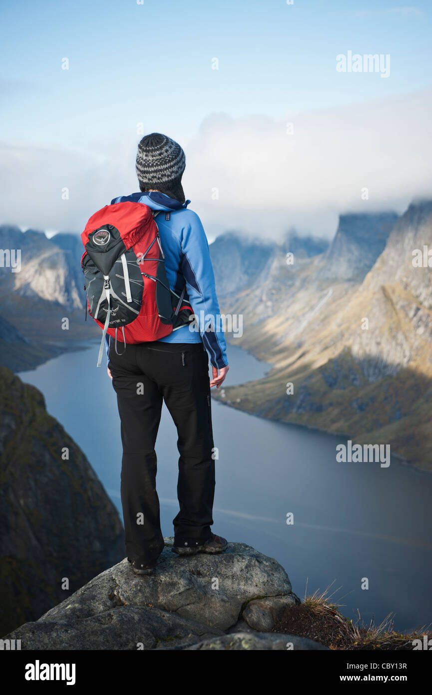 Female hiker takes in view hi-res stock photography and images - Alamy