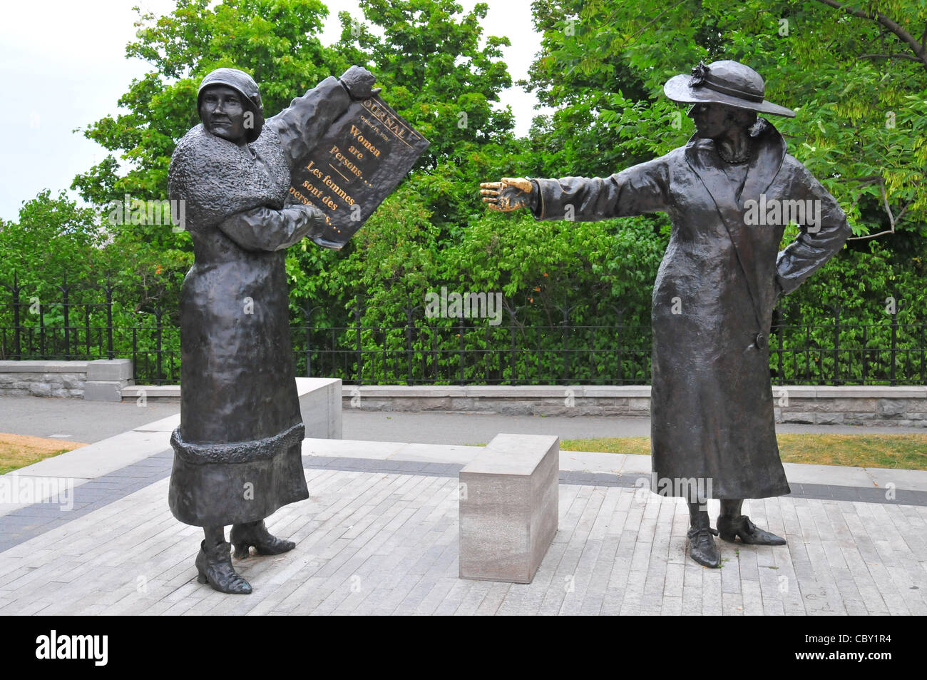 Statue of The Famous Five, Ottawa Stock Photo - Alamy