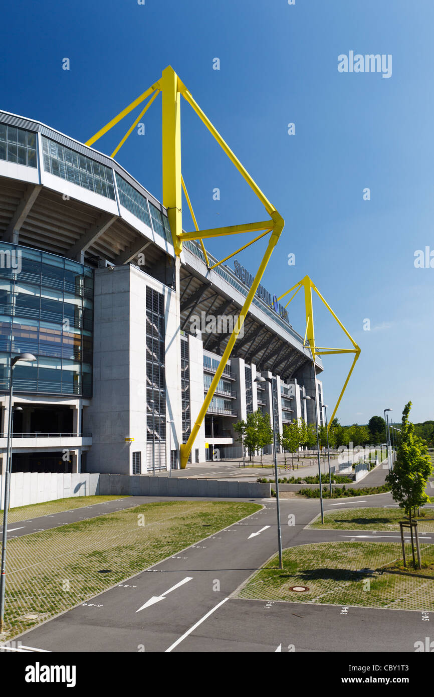 Westfalenstadion - Signal Iduna Park, Dortmund in North Rhine-Westphalia, Germany Stock Photo