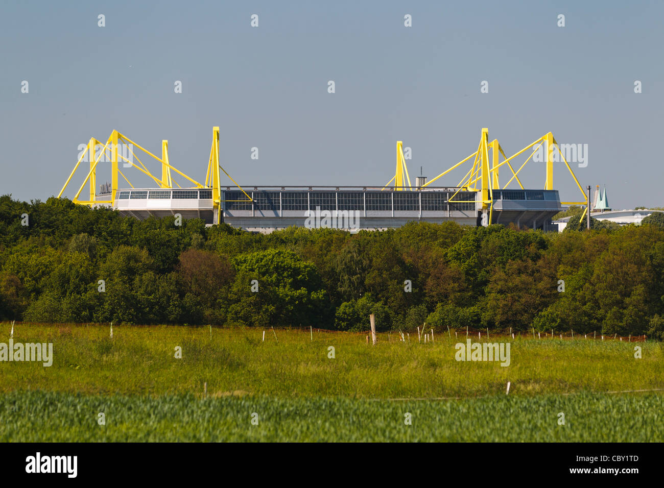 Westfalenstadion - Signal Iduna Park, Dortmund in North Rhine-Westphalia, Germany Stock Photo