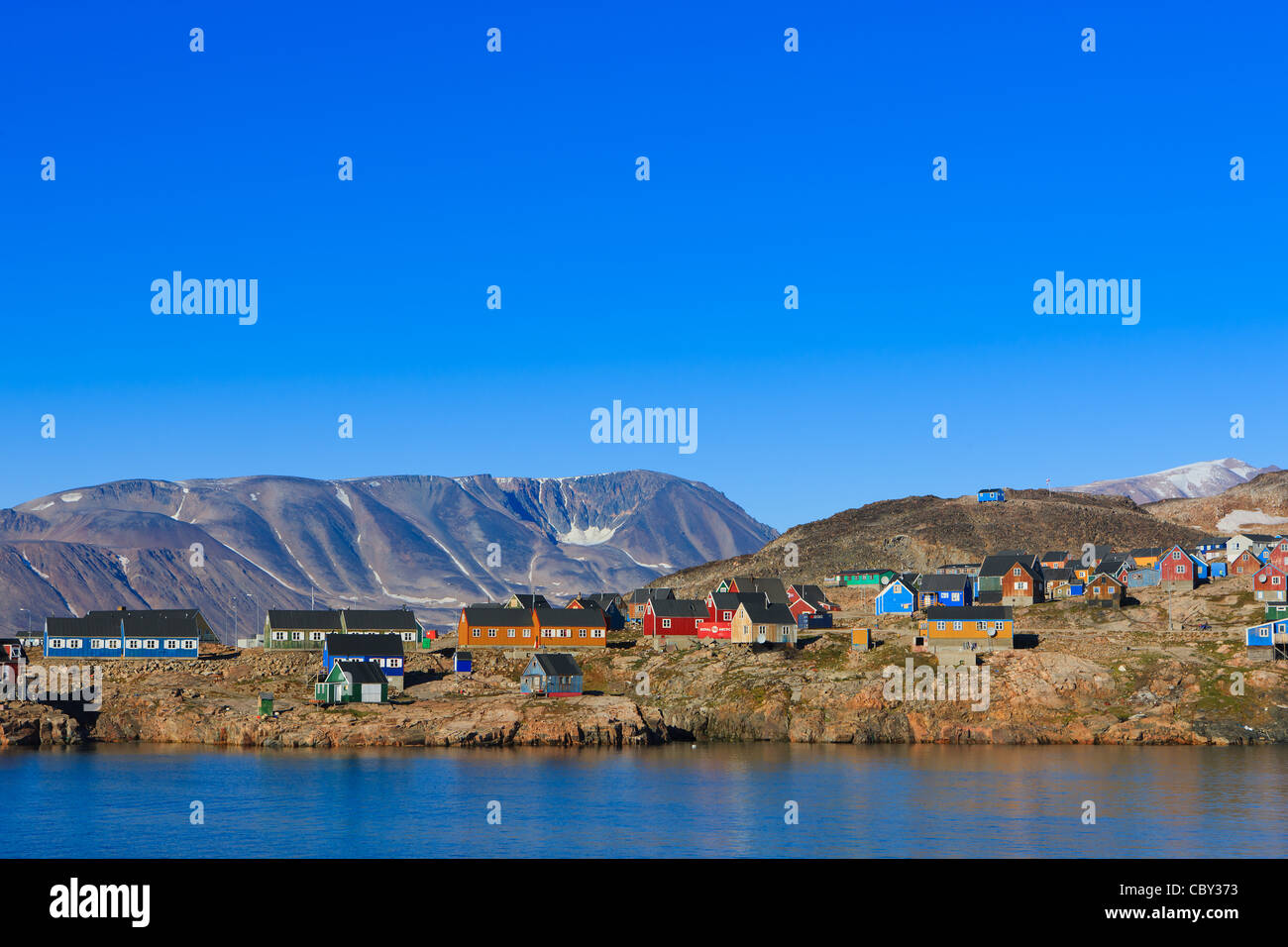 village-of-ittoqqortoormiit-scoresbysund-east-coast-greenland-stock