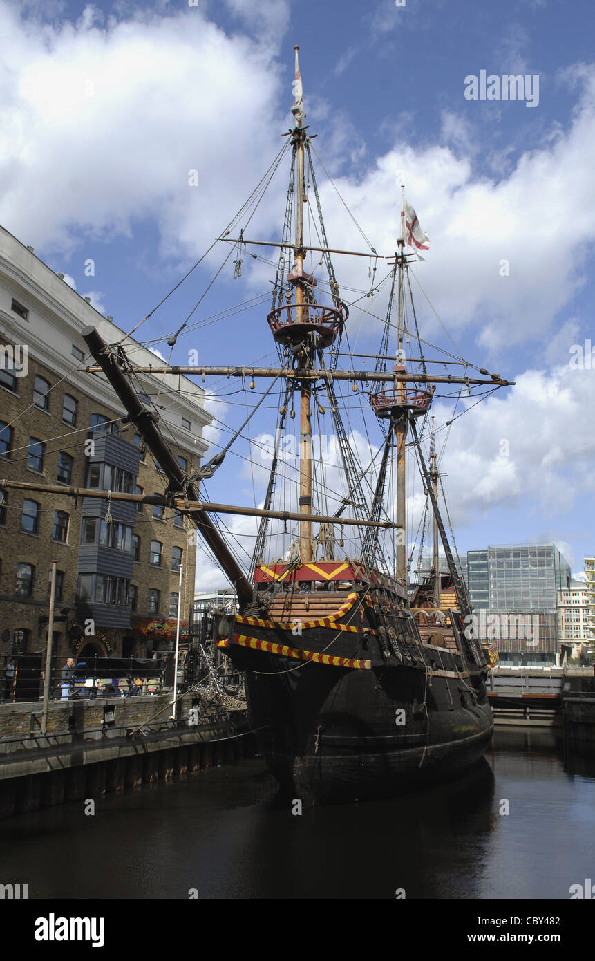 Replica Of The Golden Hind Sir Francis Drake s Galleon Situated On replica-of-the-golden-hind-sir-francis-drake-s-galleon-situated-on