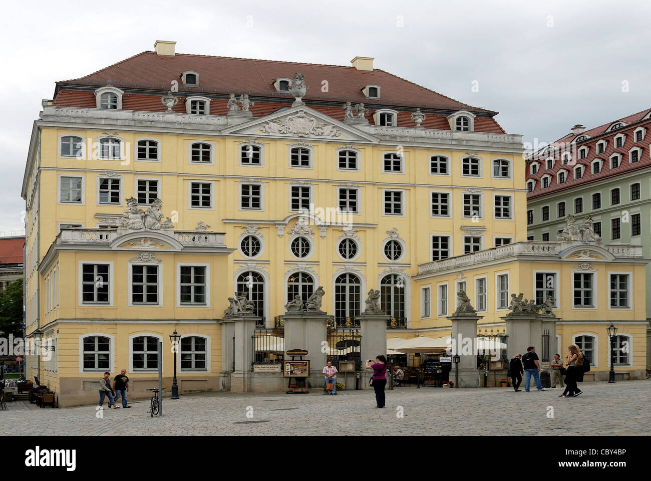Coselpalais at the square Neumarkt in Dresden. Stock Photo