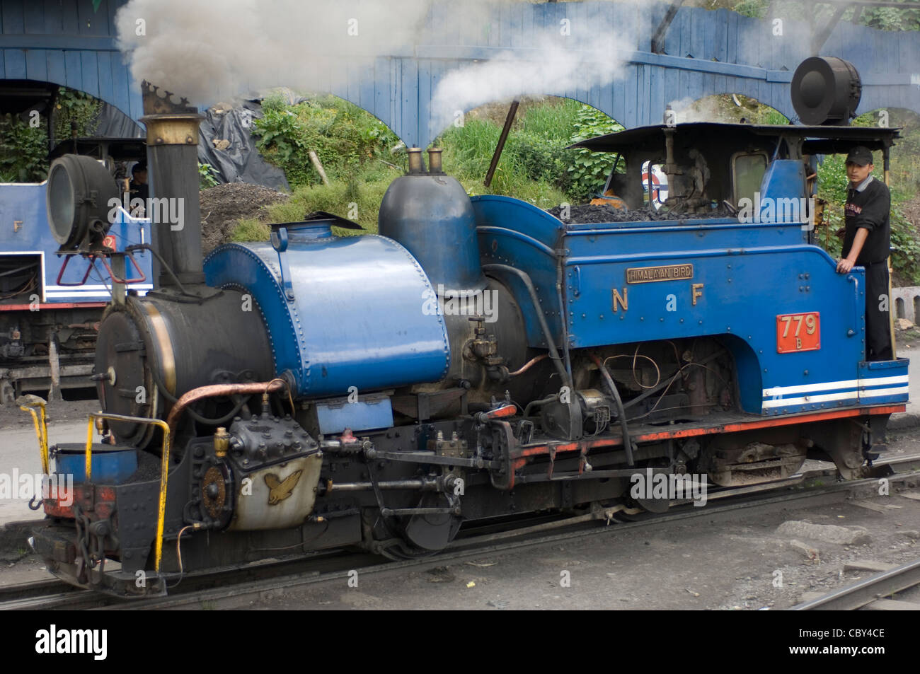 A from the narrow gauge railway line at Darjeeling, India