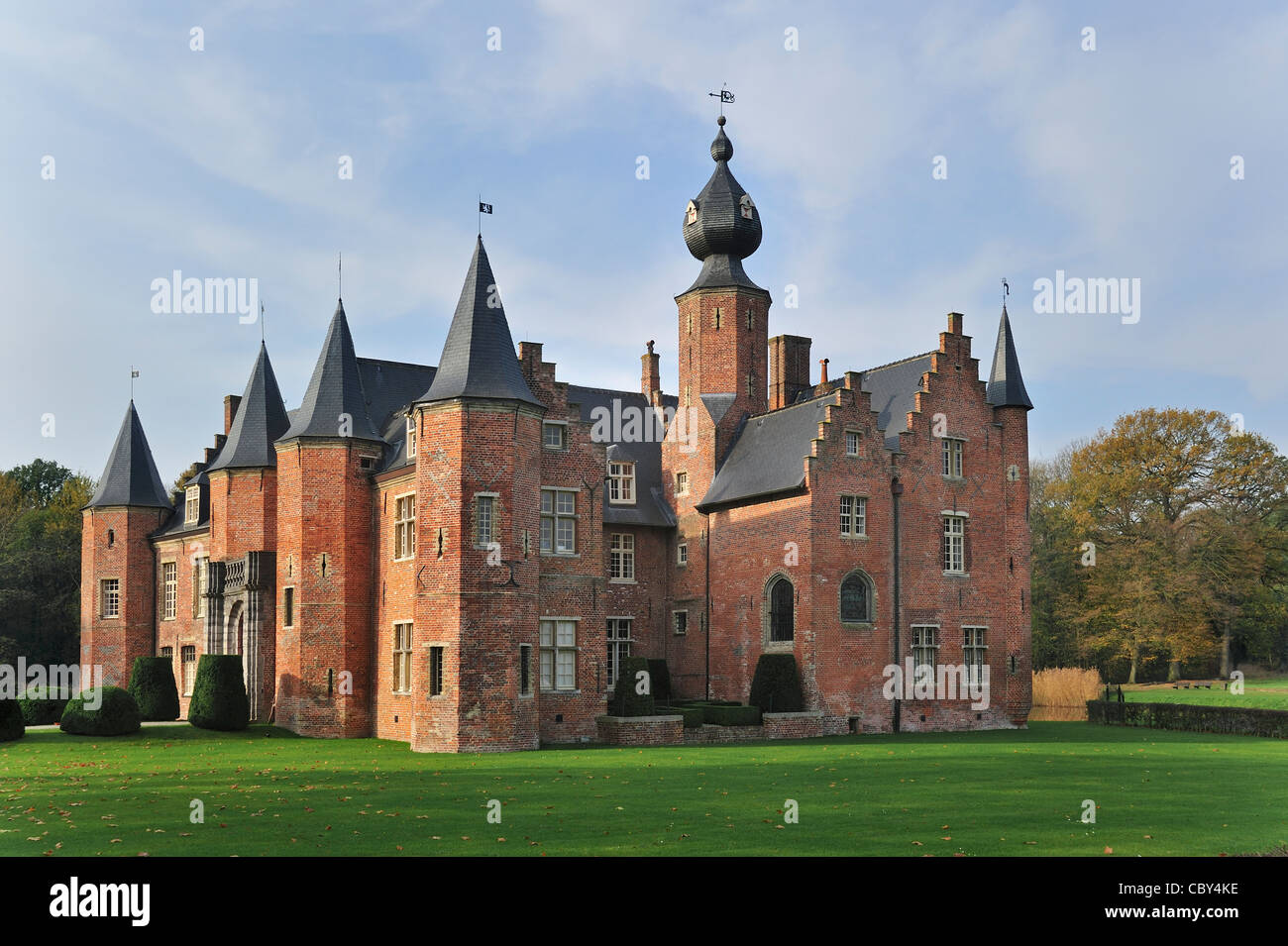 Rumbeke Castle, one of the oldest Renaissance castles in Belgium Stock Photo