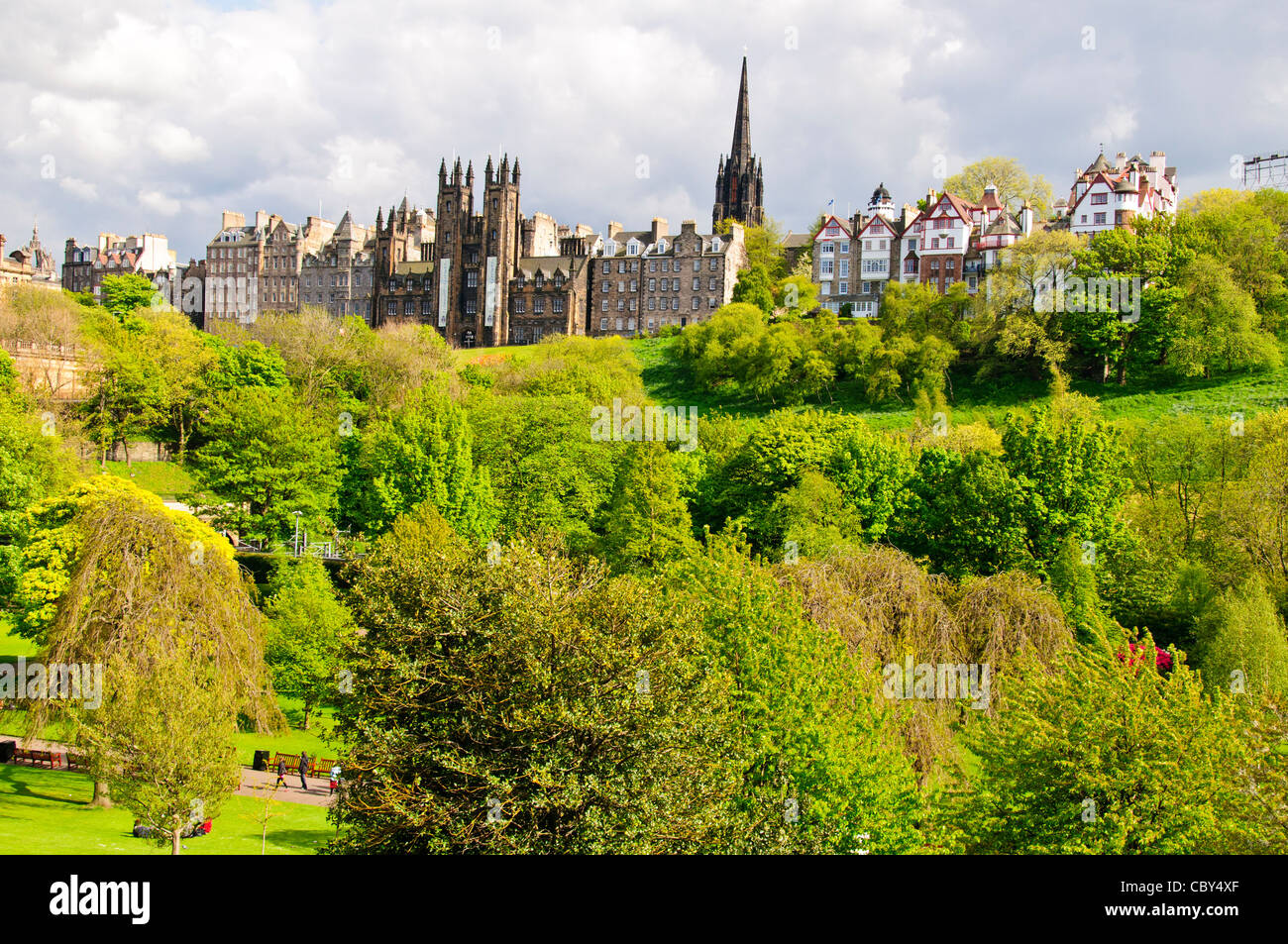Princess Street Gardens,Spring Time Flowers,Adjacent to Princess Street