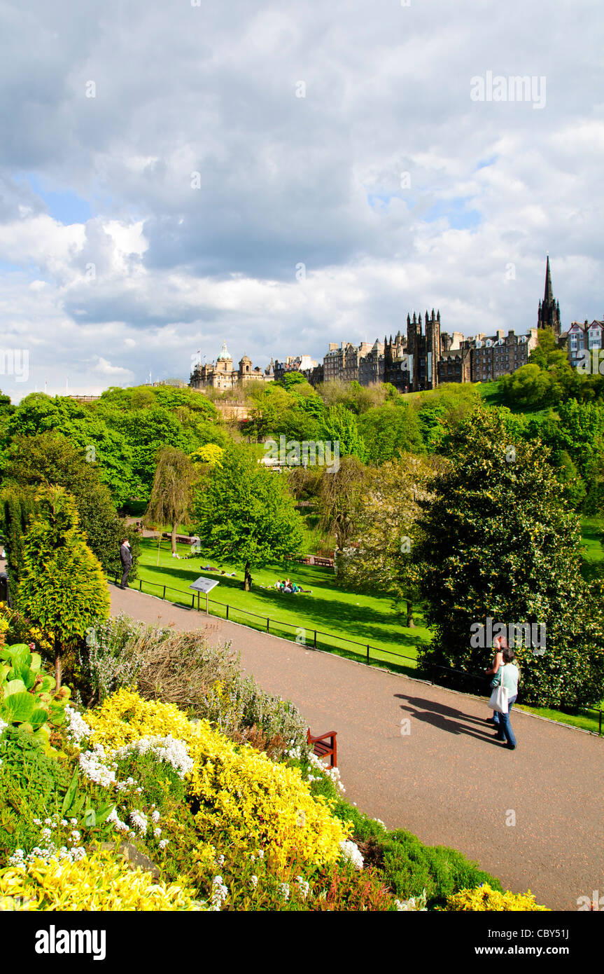 Princess Street Gardens,Spring Time Flowers,Adjacent to Princess Street
