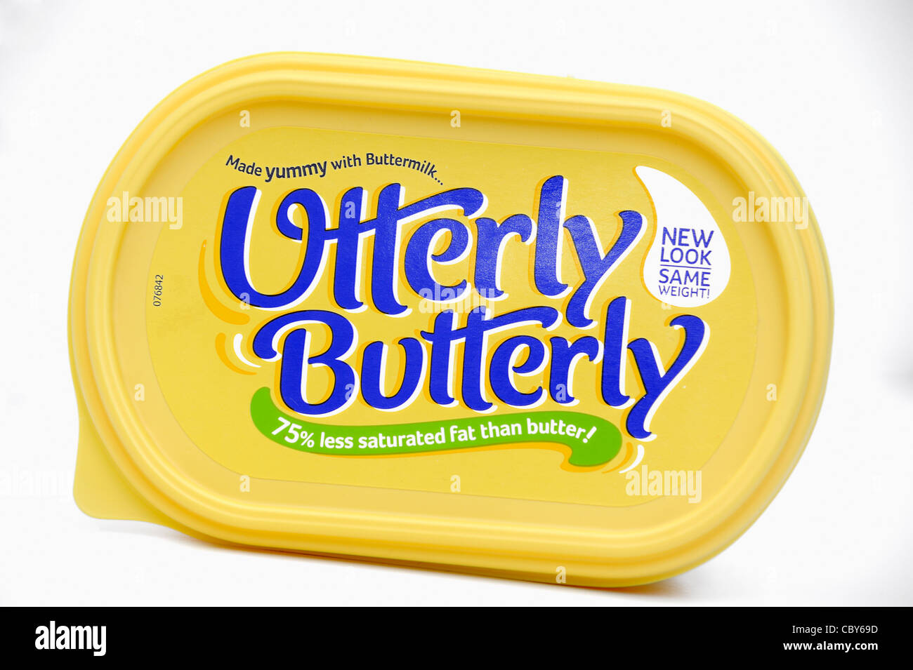 utterly butterly english packaging Stock Photo