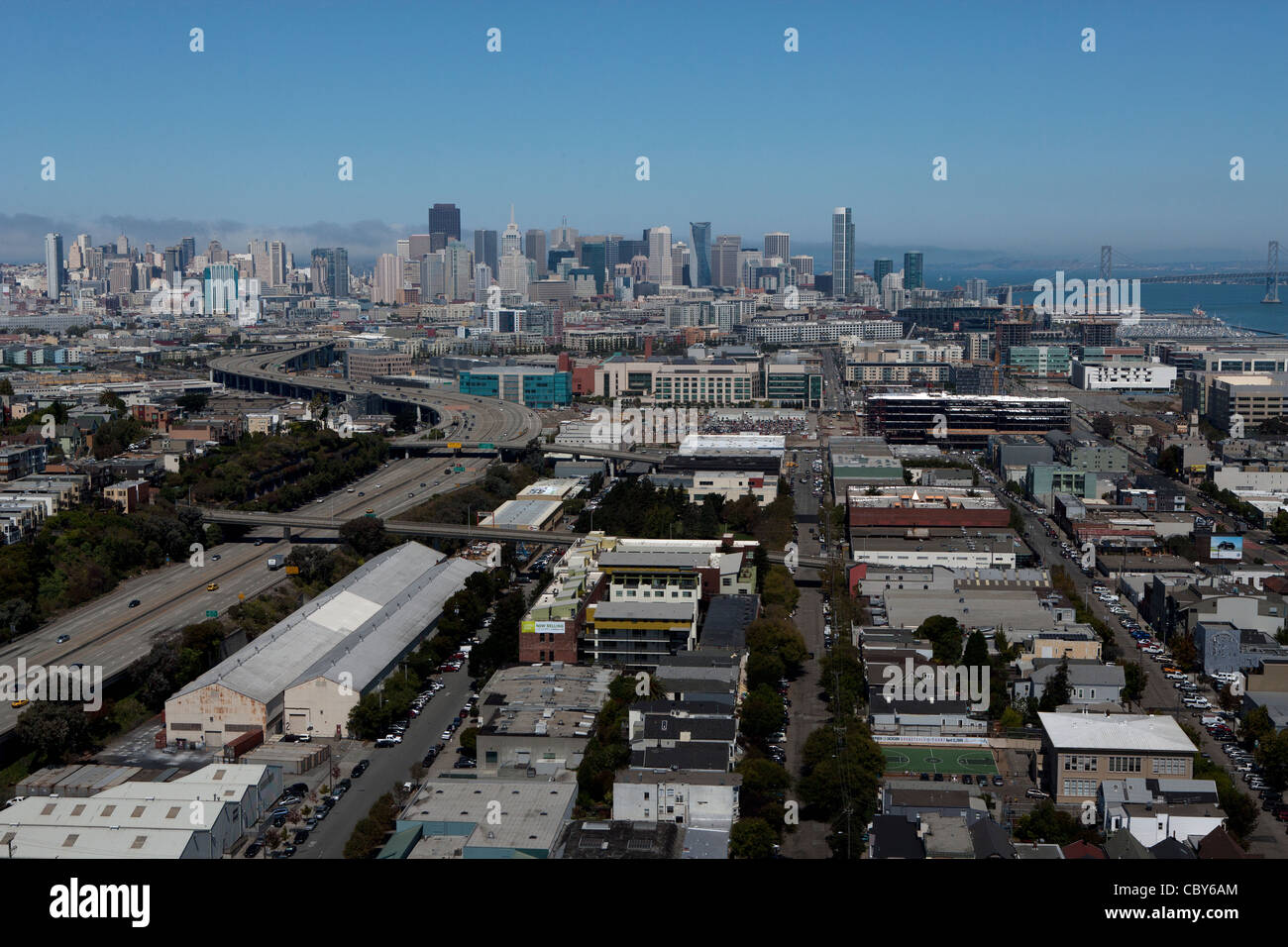 aerial photograph skyline San Francisco, California Stock Photo - Alamy