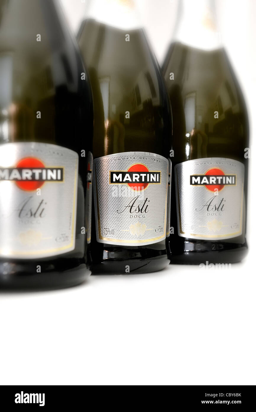 bottles of martini asti Stock Photo Alamy