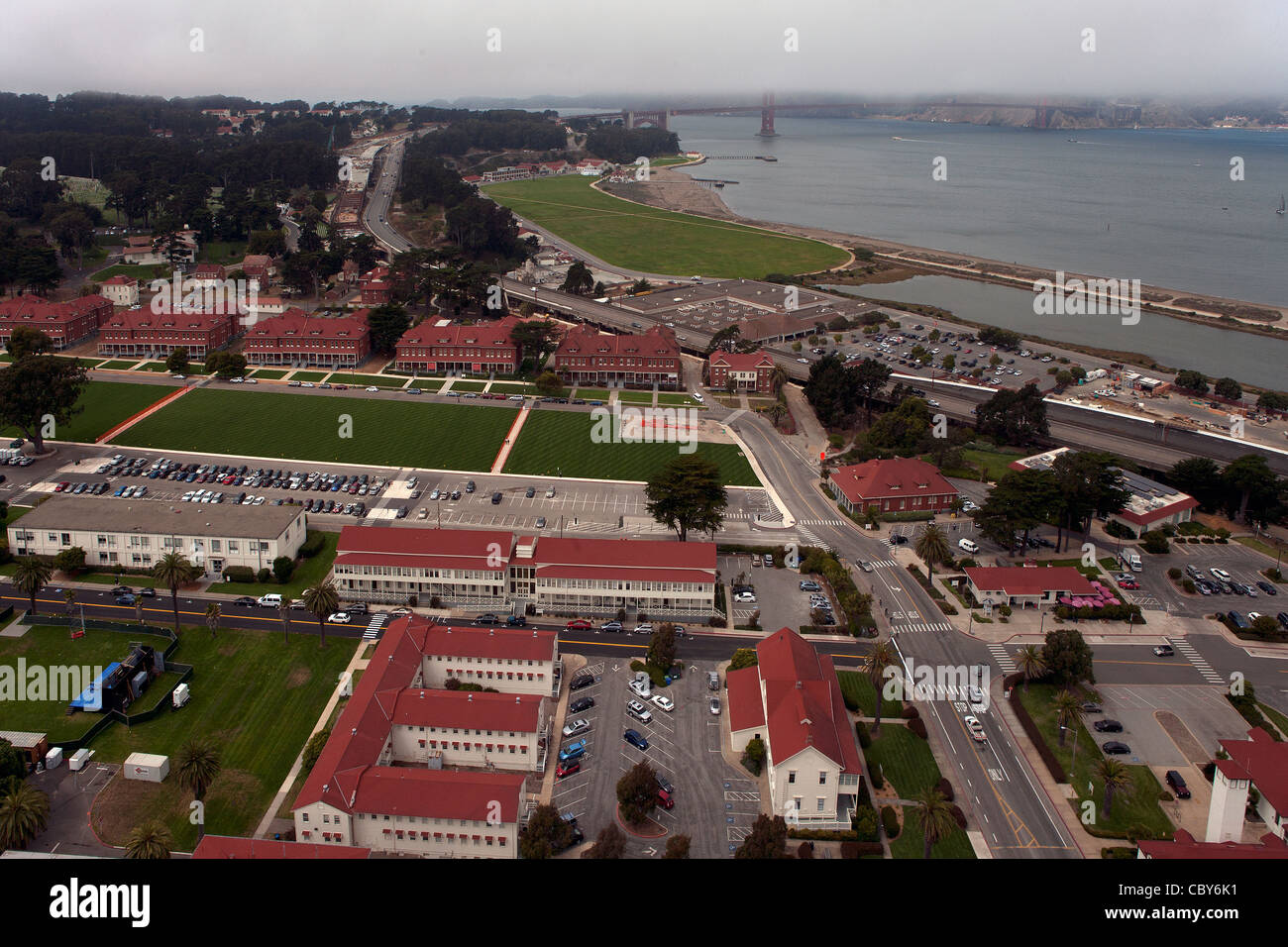 aerial photograph Presidio of San Francisco, select99 Stock Photo