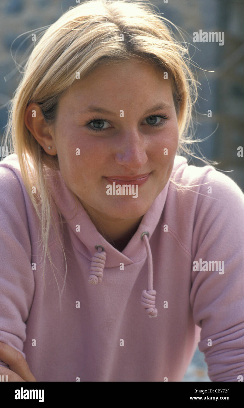 young blonde woman Stock Photo - Alamy