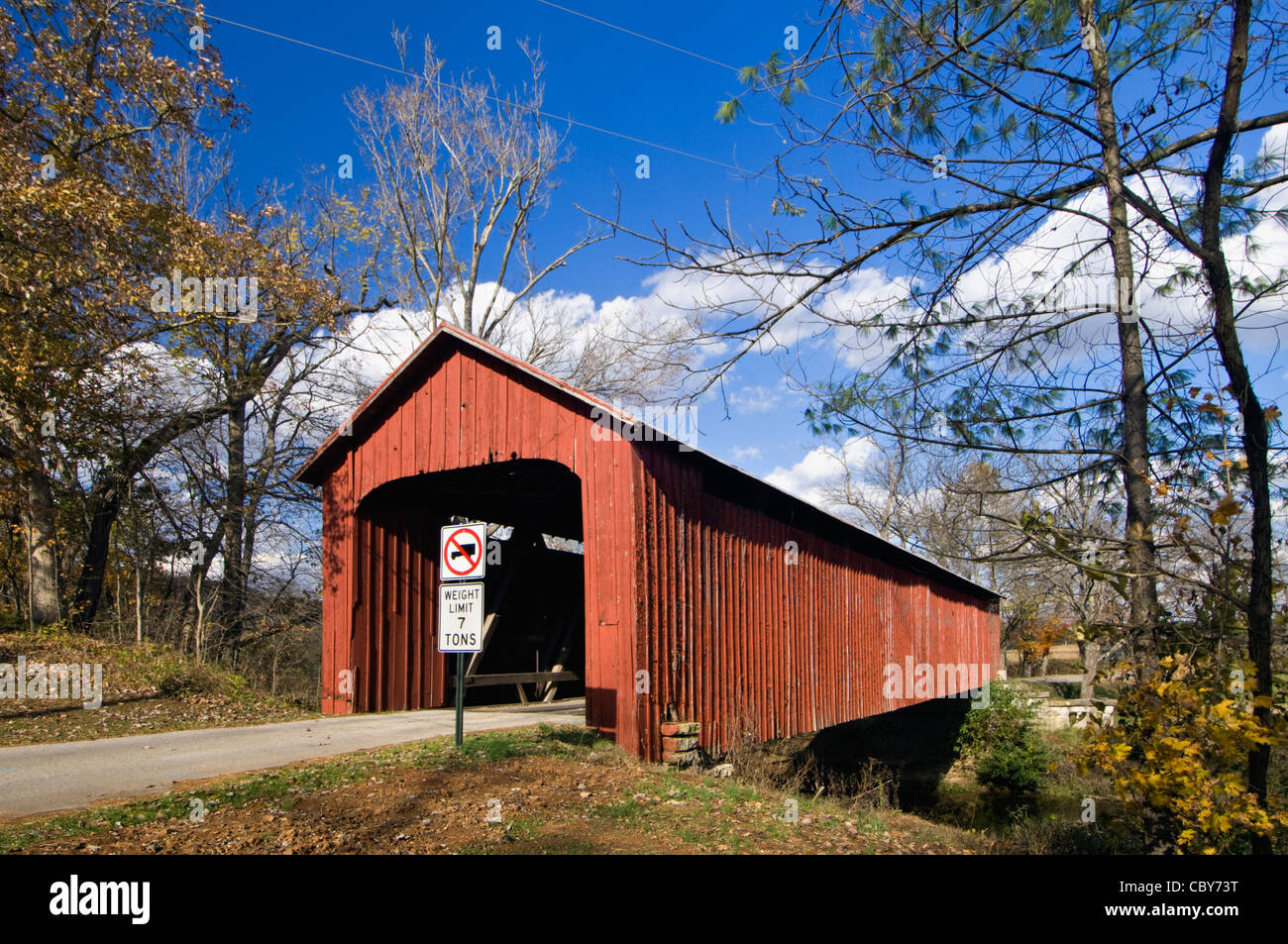 The James Covered Bridge on Graham Creek in Jennings County, Indiana