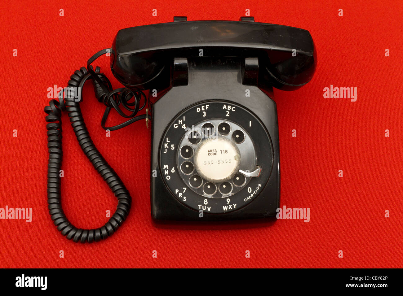 Old rotary dial telephone Stock Photo - Alamy