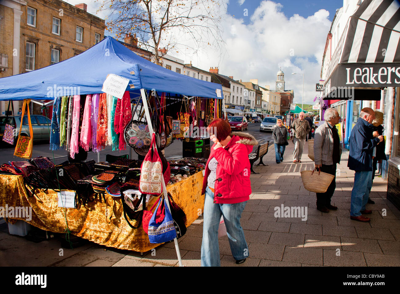 Clothes sale on market stall hi-res stock photography and images - Alamy