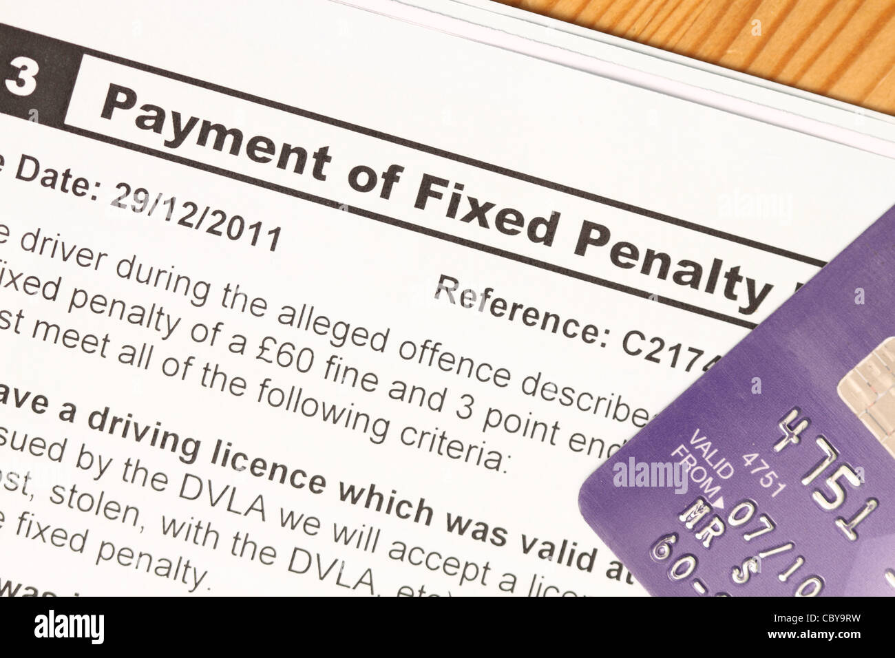 Fixed penalty notice hi-res stock photography and images - Alamy