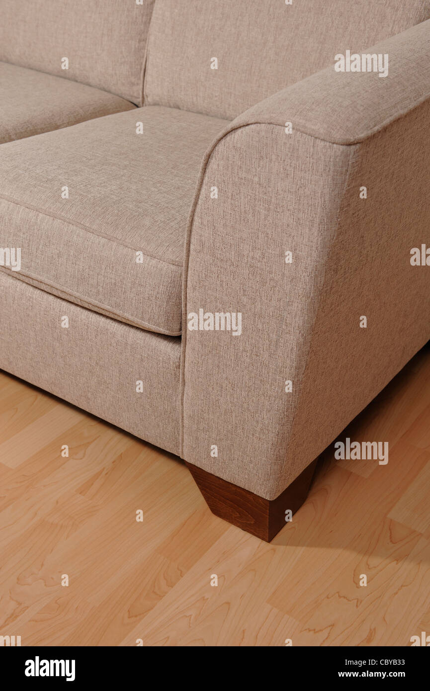 Sofa on a wooden floor Stock Photo