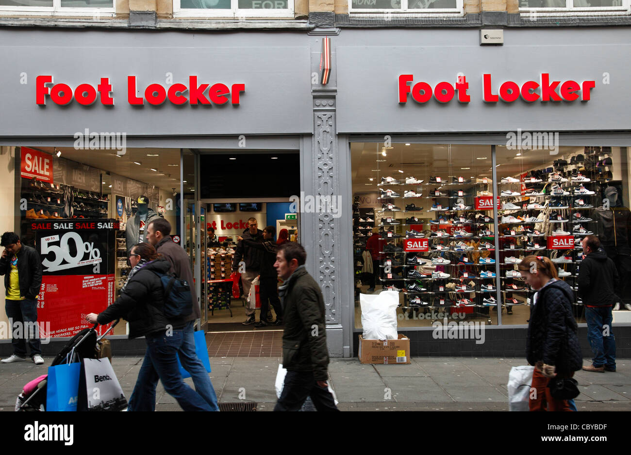 A Foot Locker store in Nottingham, England, U.K. Stock Photo