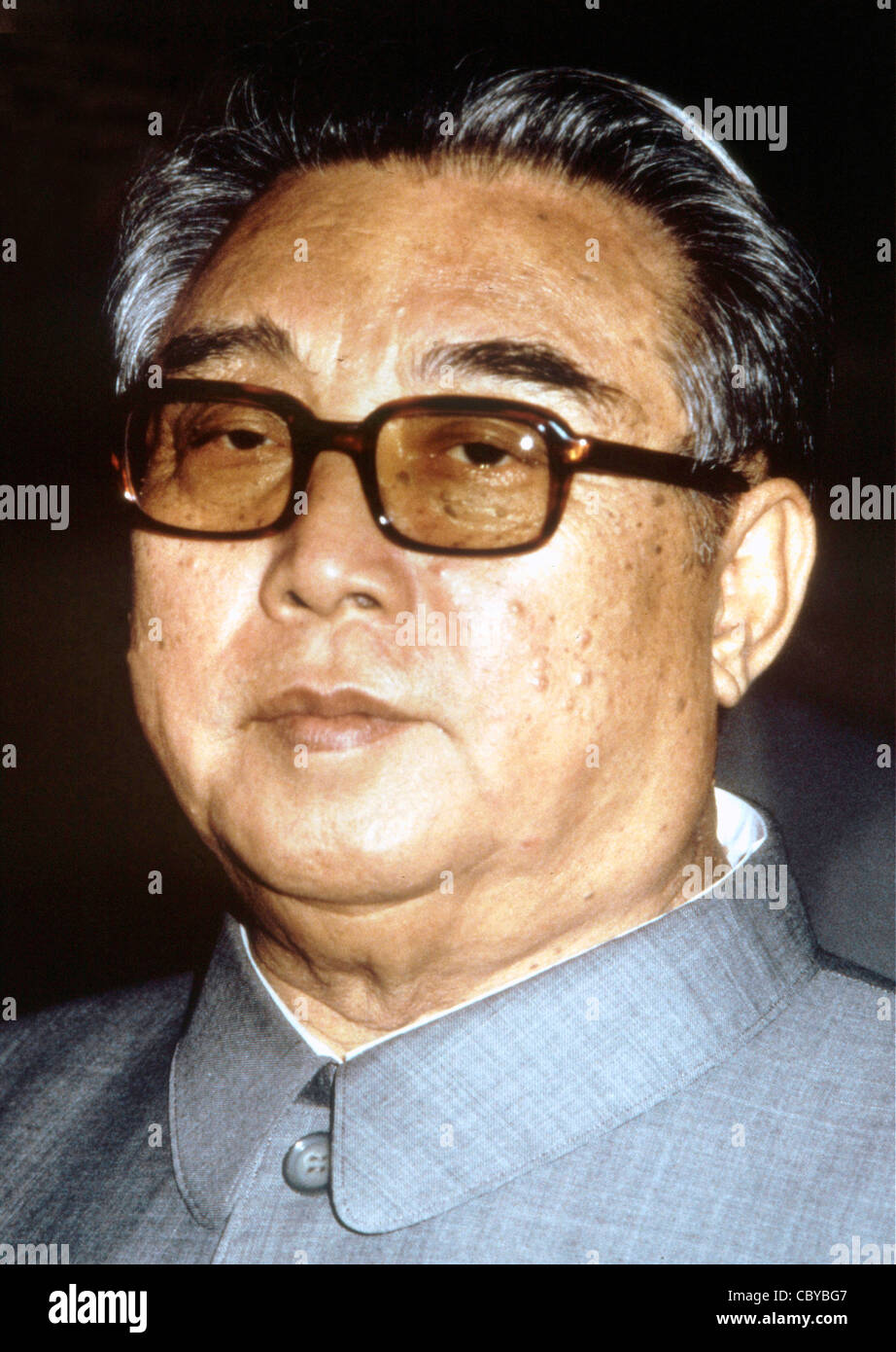 Kim Il Sung - Founders and first president of the communist state of the North Korea. Stock Photo