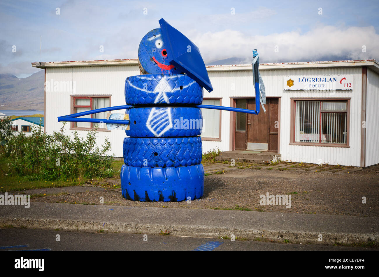 A police station in Djúpivogur, Iceland Stock Photo Alamy