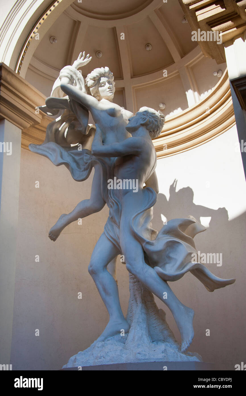 Statue of greek gods at Monte Carlo Hotel entrance in Las Vegas, Nevada Stock Photo
