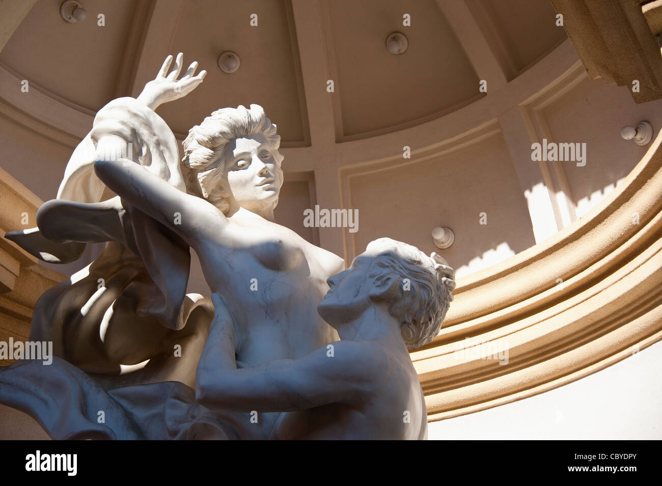 Statue of greek gods at Monte Carlo Hotel entrance in Las Vegas, Nevada Stock Photo