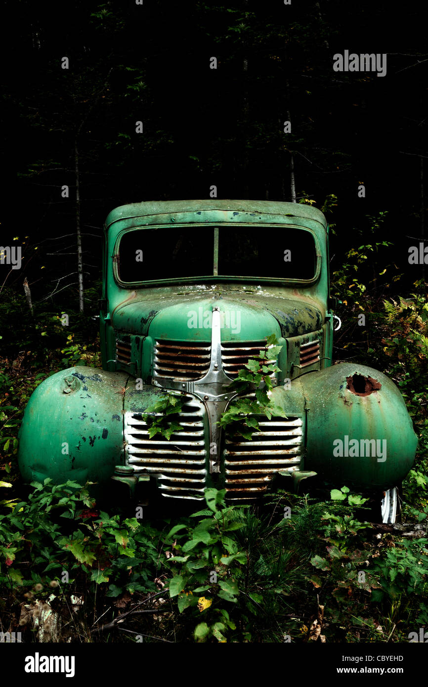 Old rusted Dodge Truck. Stock Photo