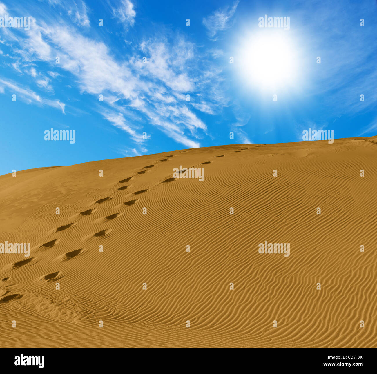 Sand desert Stock Photo