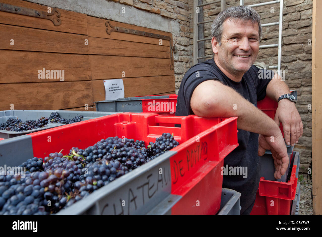 EMMANUEL SALA, HEAD OF THE WINEMAKING CELLAR, VINEYARDS OF THE CHATEAU