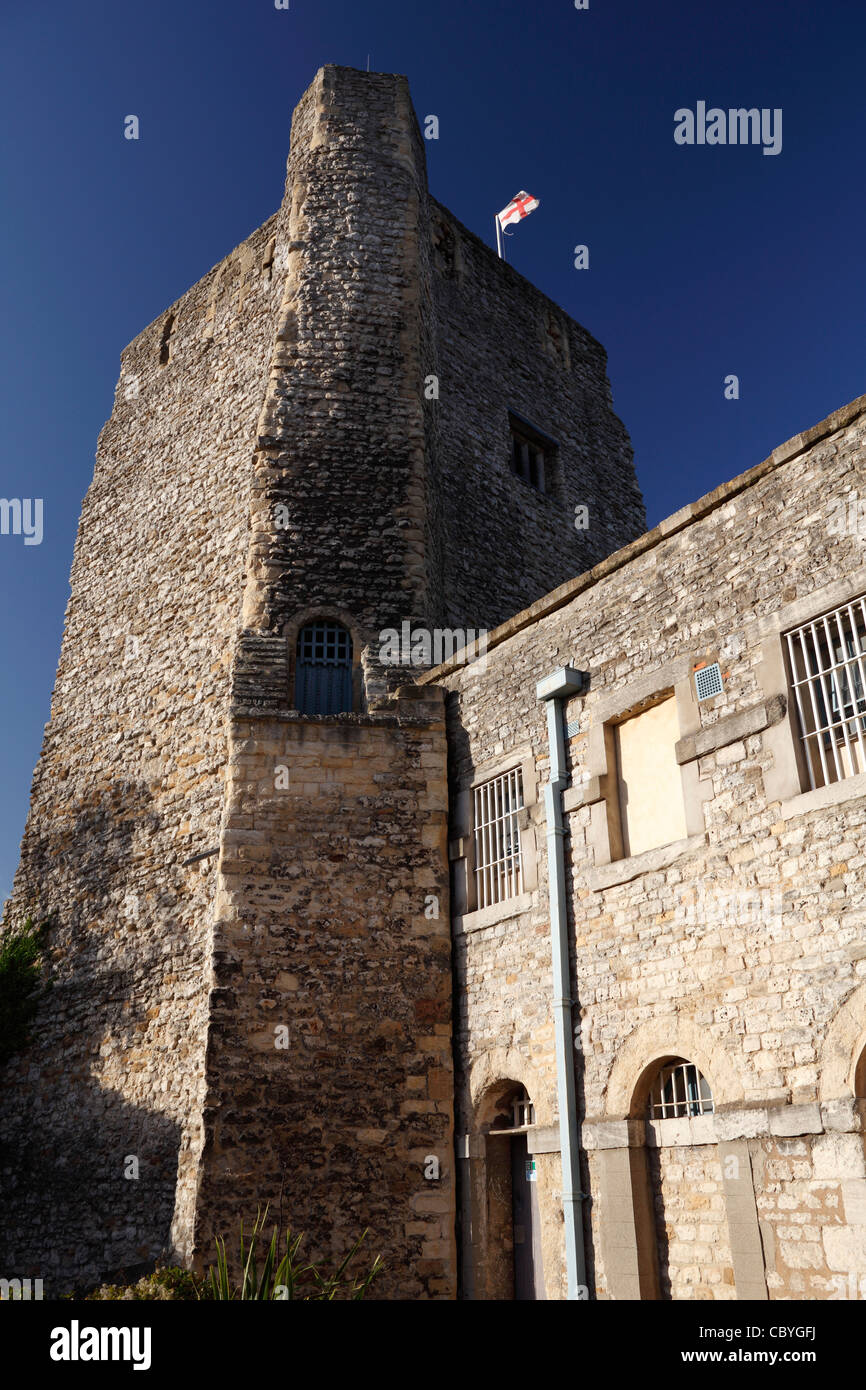 [Oxford Castle], 'St George's' Tower and old prison building, Oxford, Oxfordshire, England, UK Stock Photo