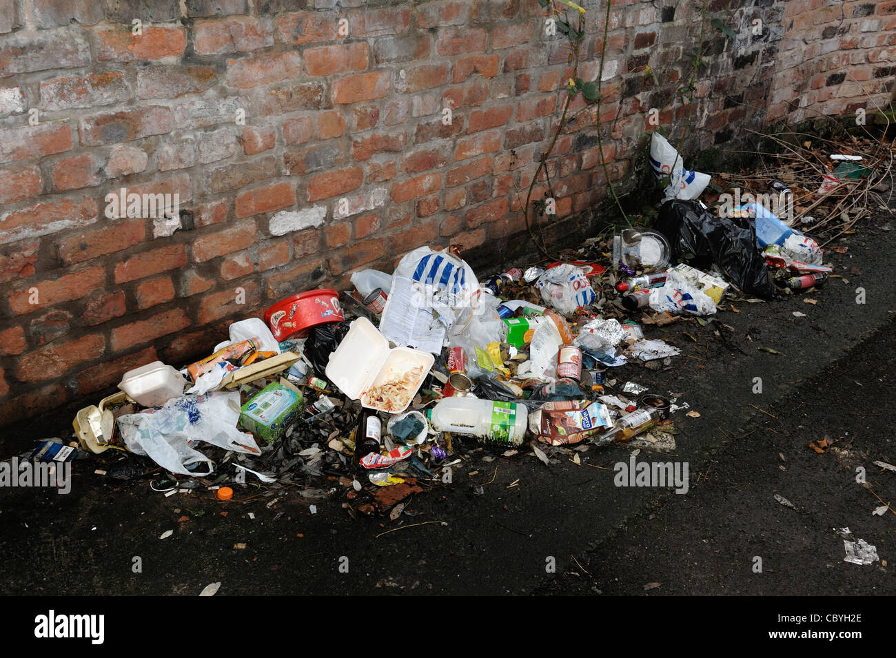 Litter and rubbish Stock Photo