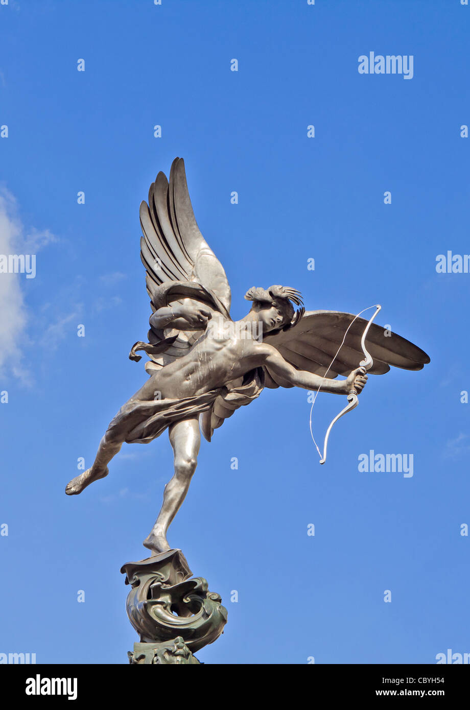 Eros statue in Piccadilly Circus London Stock Photo
