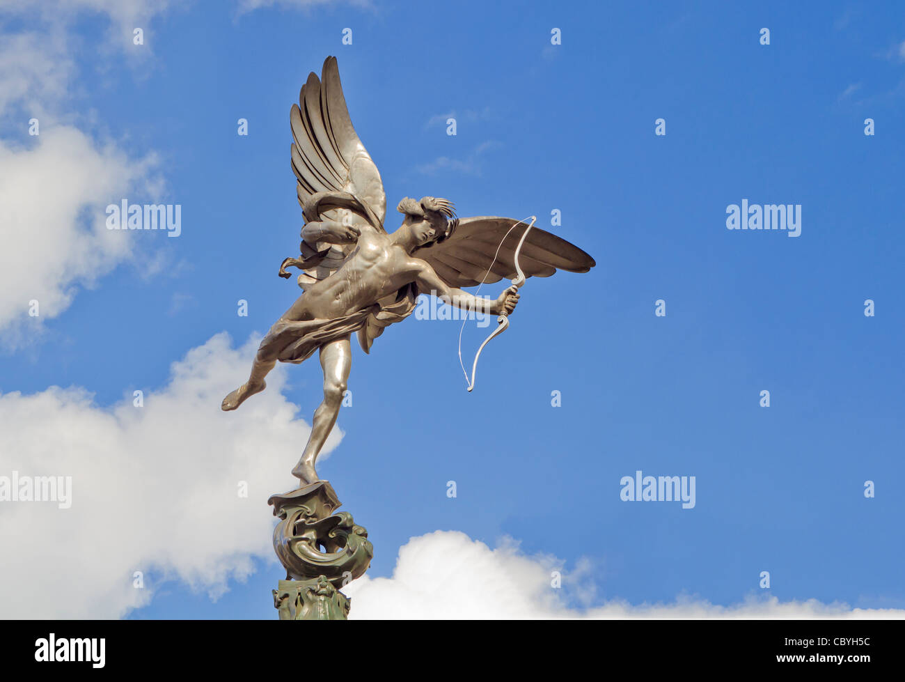 Eros statue in Piccadilly Circus London Stock Photo