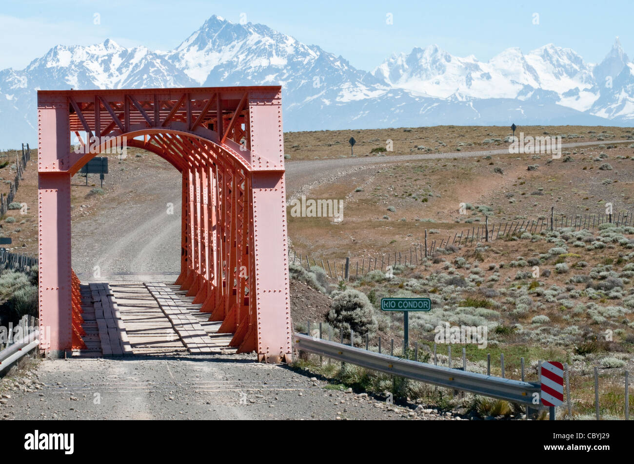 Bridge over the river Condor road 21 Santa Cruz Province Patagonia