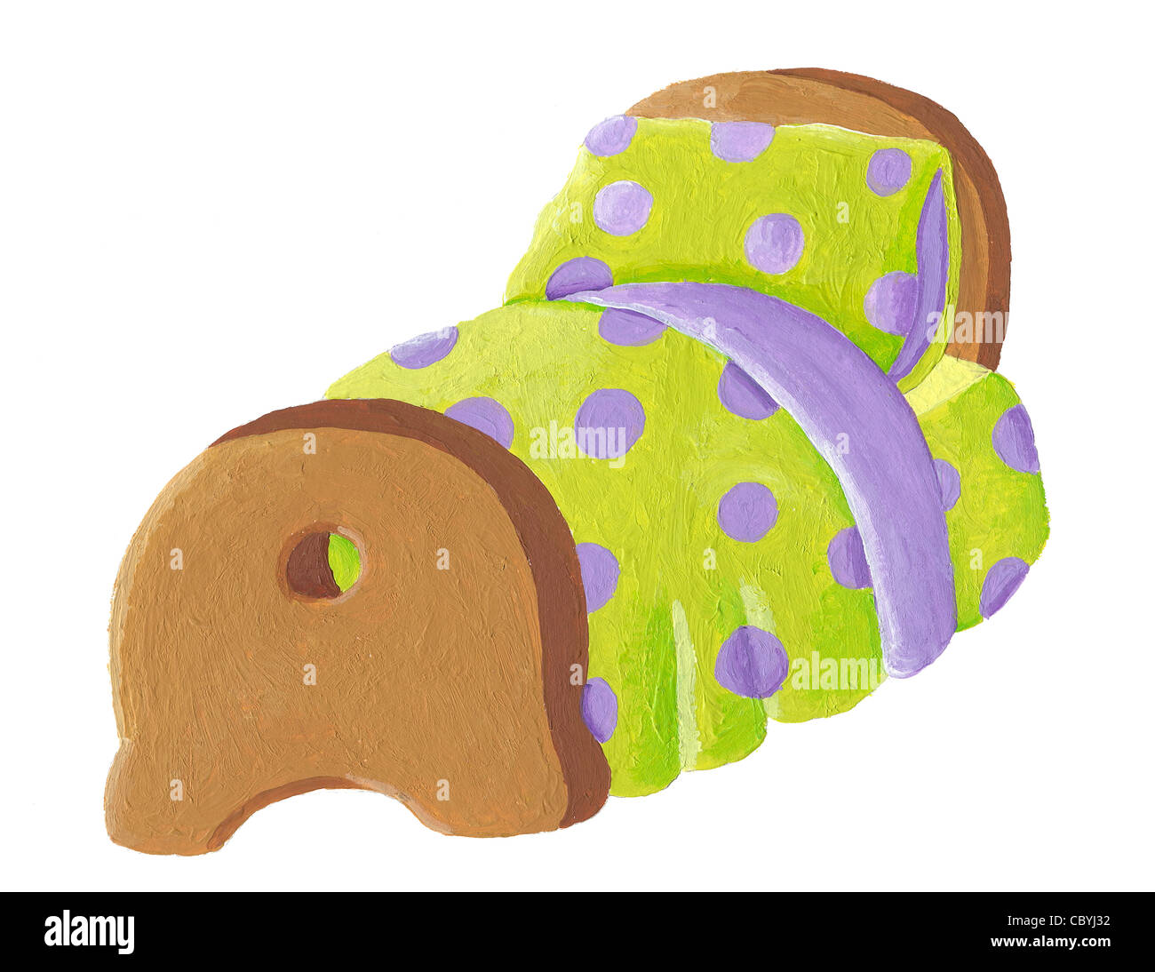 Modern wooden bed Cut Out Stock Images & Pictures - Alamy